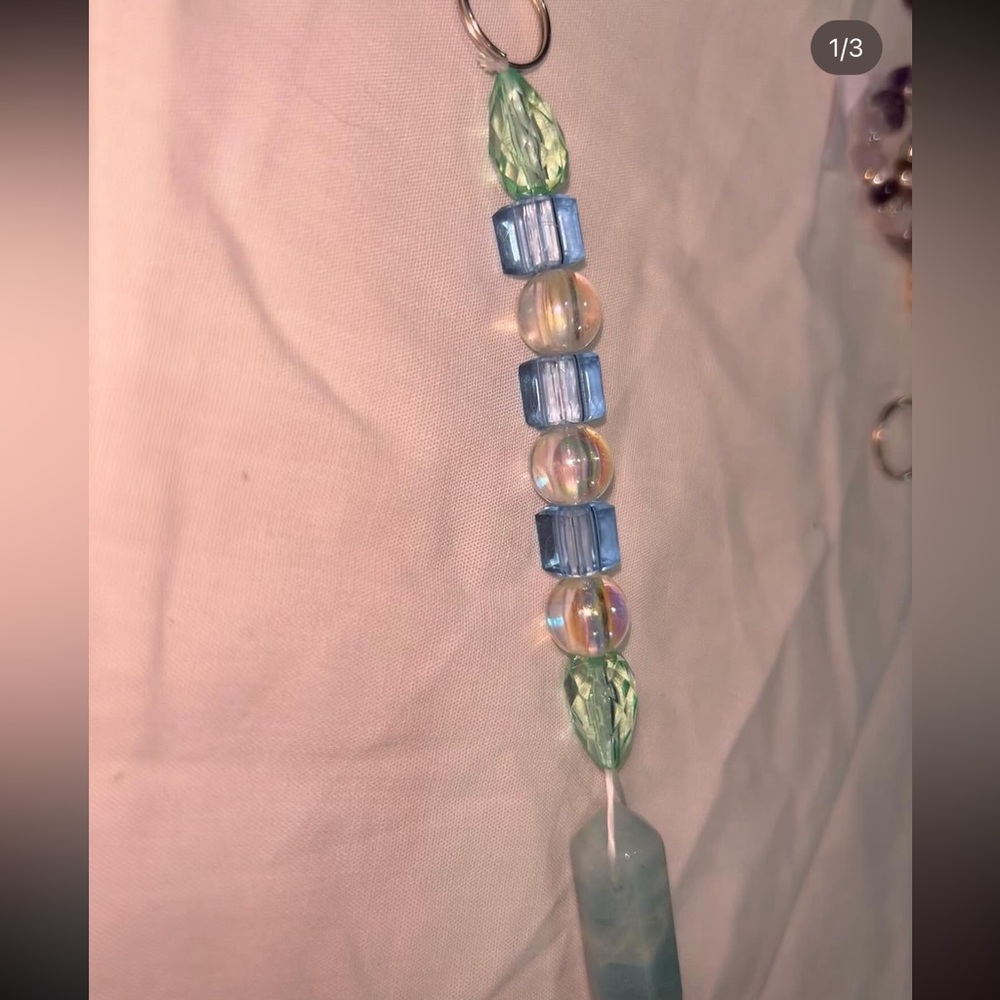 Calcite keychain handmade